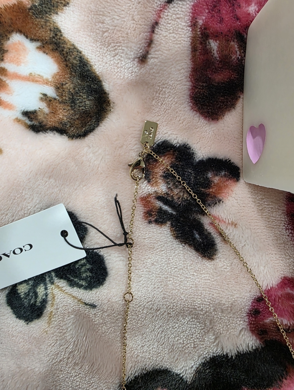 🌻 NEW! Coach Necklace w/ Heart Shaped Pendant 🌻 - Picture 6 of 12